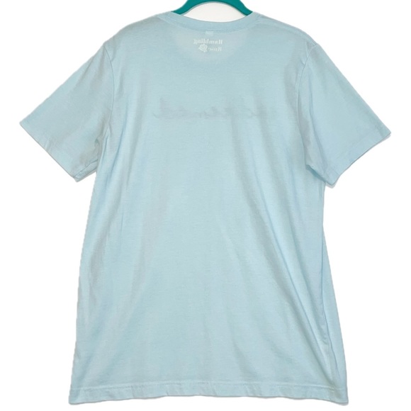 “Redeemed” Light Blue Christian Graphic Tee T-Shirt Women’s Size Large - Picture 2 of 3